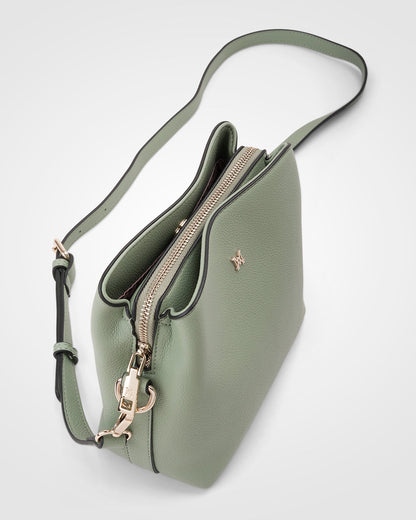 Danni Small 3 Compartment Bucket Crossbody Bag-Handbags-PEROZ Accessories