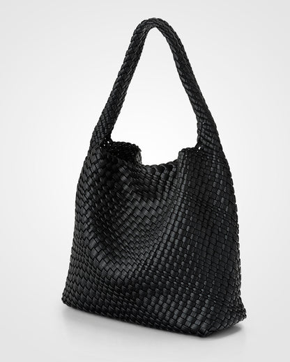 Lydia Weave Large Hobo-Handbags-PEROZ Accessories