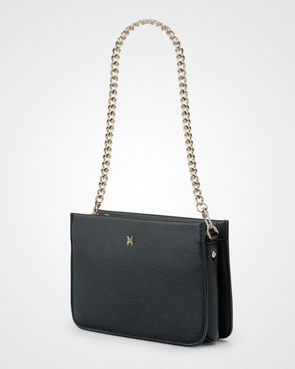 Lucinda Zip Top Convertible Chain &amp; Crossbody Bag-Handbags-PEROZ Accessories