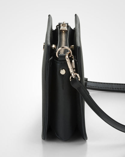 Lucinda Zip Top Convertible Chain &amp; Crossbody Bag-Handbags-PEROZ Accessories