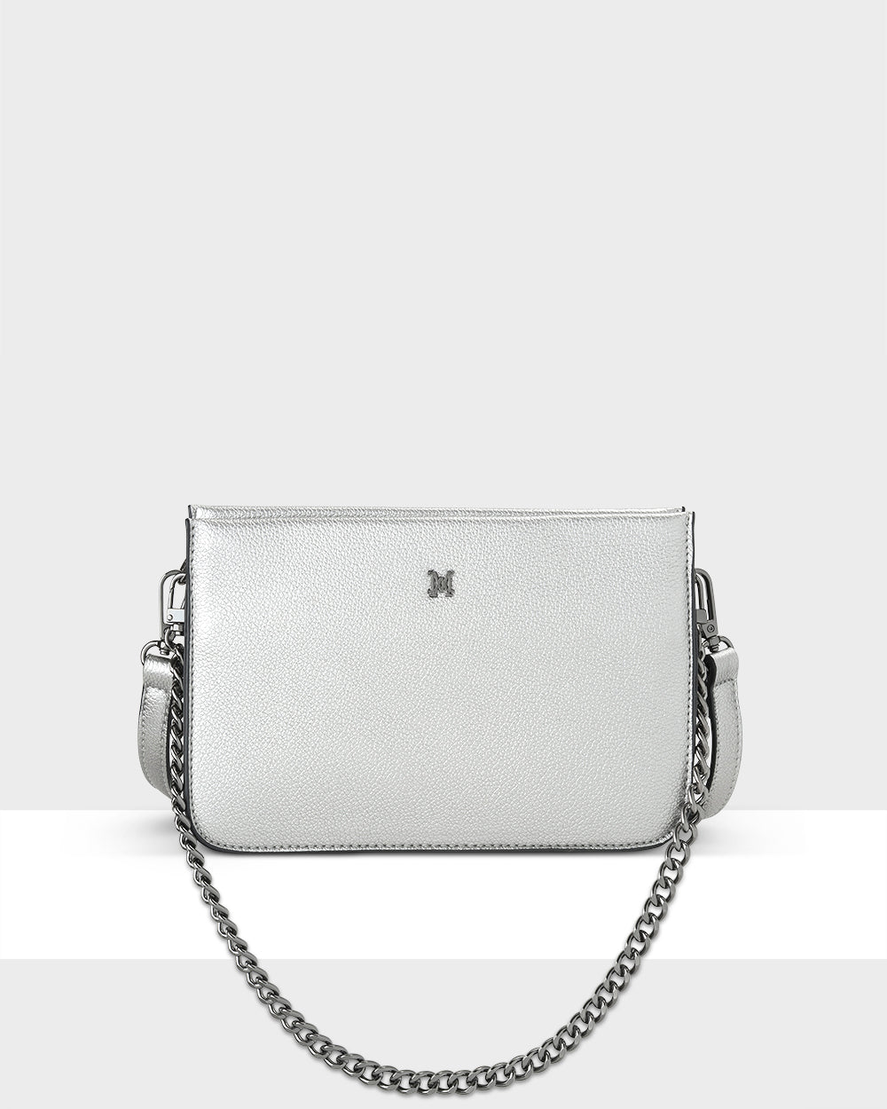 Lucinda Zip Top Convertible Chain &amp; Crossbody Bag-Handbags-PEROZ Accessories