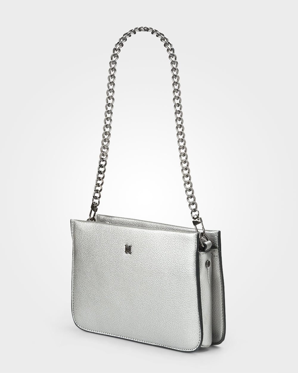 Lucinda Zip Top Convertible Chain &amp; Crossbody Bag-Handbags-PEROZ Accessories