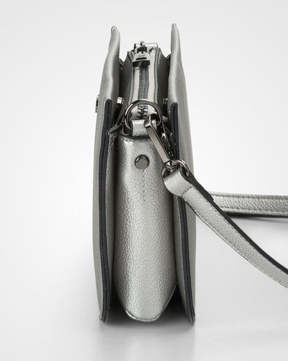 Lucinda Zip Top Convertible Chain &amp; Crossbody Bag-Handbags-PEROZ Accessories