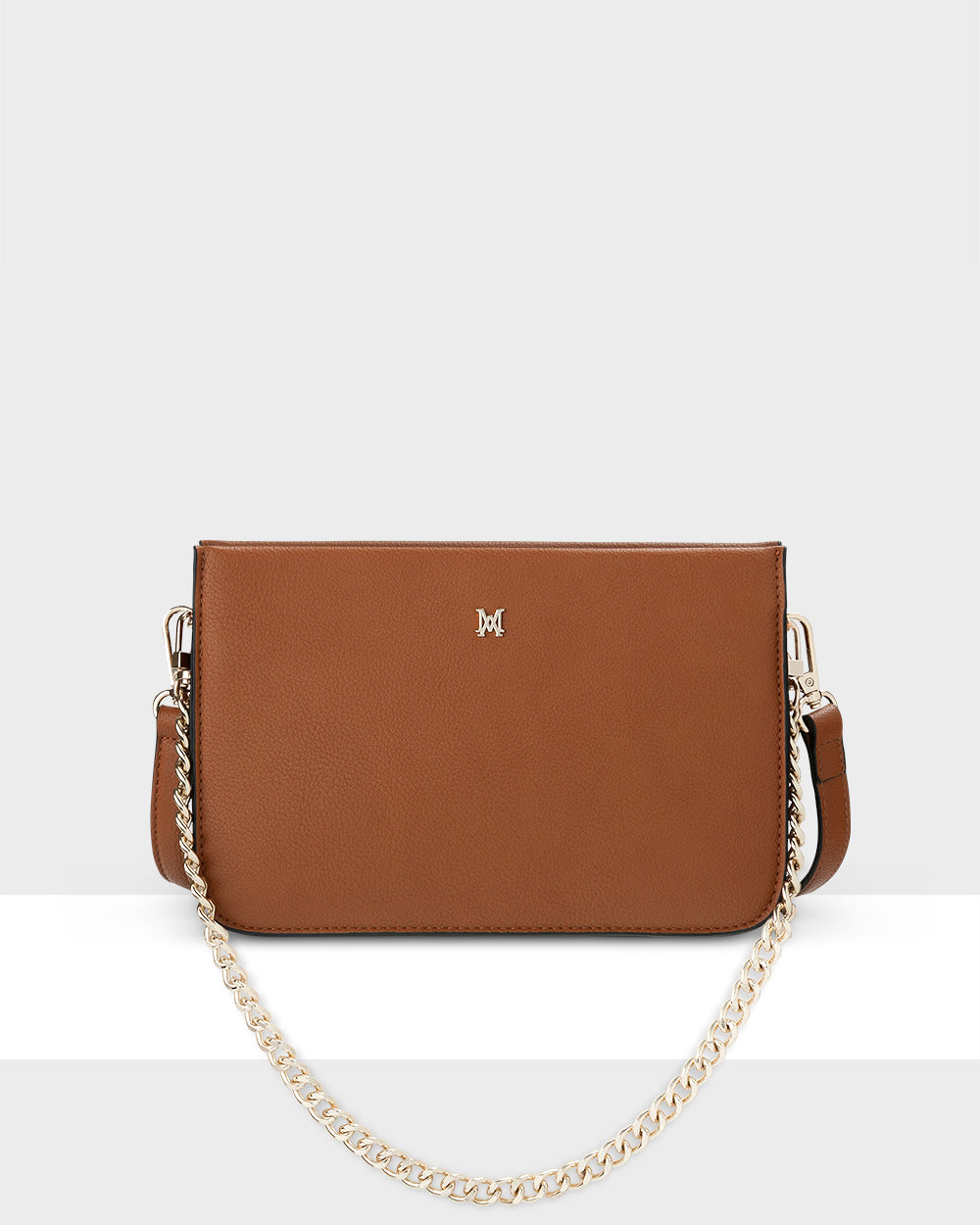 Lucinda Zip Top Convertible Chain &amp; Crossbody Bag-Handbags-PEROZ Accessories