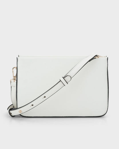 Lucinda Zip Top Convertible Chain &amp; Crossbody Bag-Handbags-PEROZ Accessories