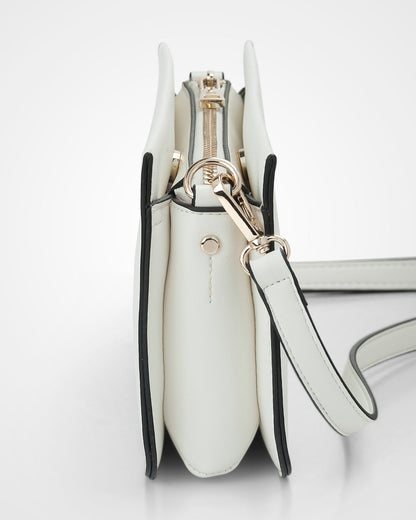 Lucinda Zip Top 3 Compartment Crossbody Bag-Handbags-PEROZ Accessories