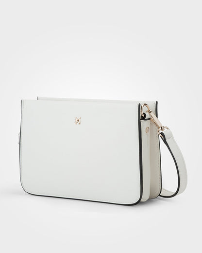 Lucinda Zip Top 3 Compartment Crossbody Bag-Handbags-PEROZ Accessories