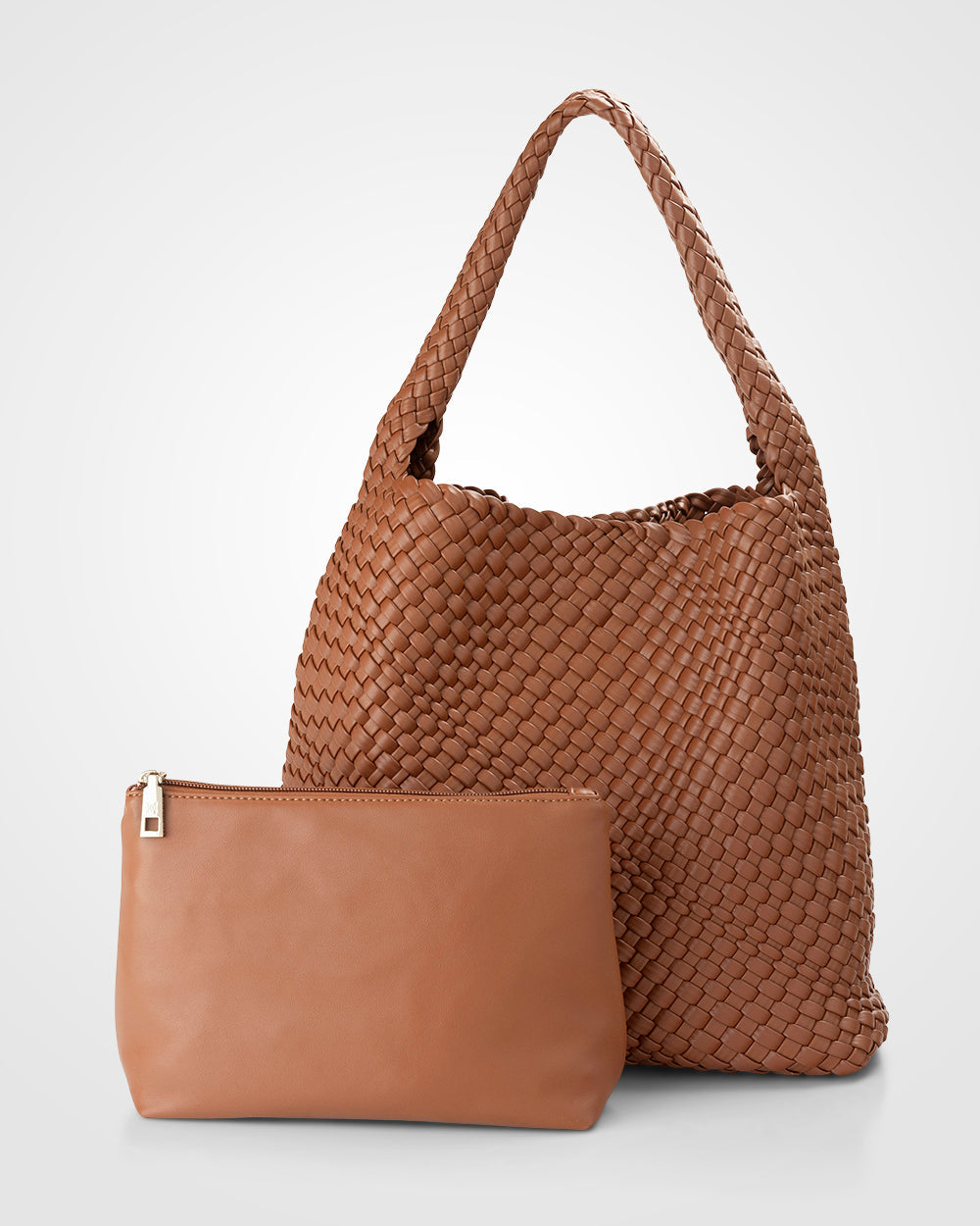 Lydia Weave Large Hobo-Handbags-PEROZ Accessories
