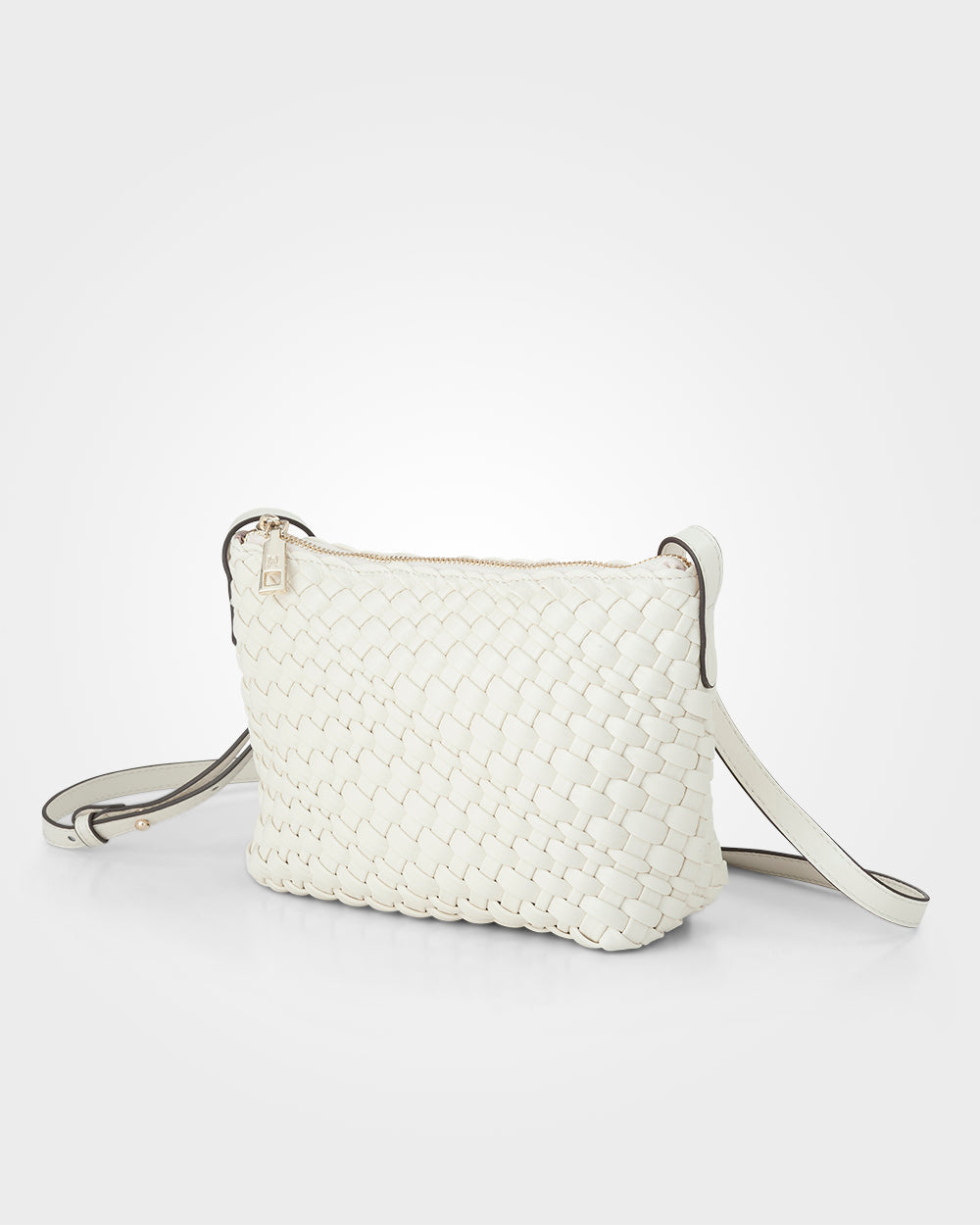 Leah Weave Small Zip Top Crossbody Bag-Handbags-PEROZ Accessories