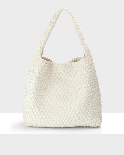 Lydia Weave Large Hobo-Handbags-PEROZ Accessories
