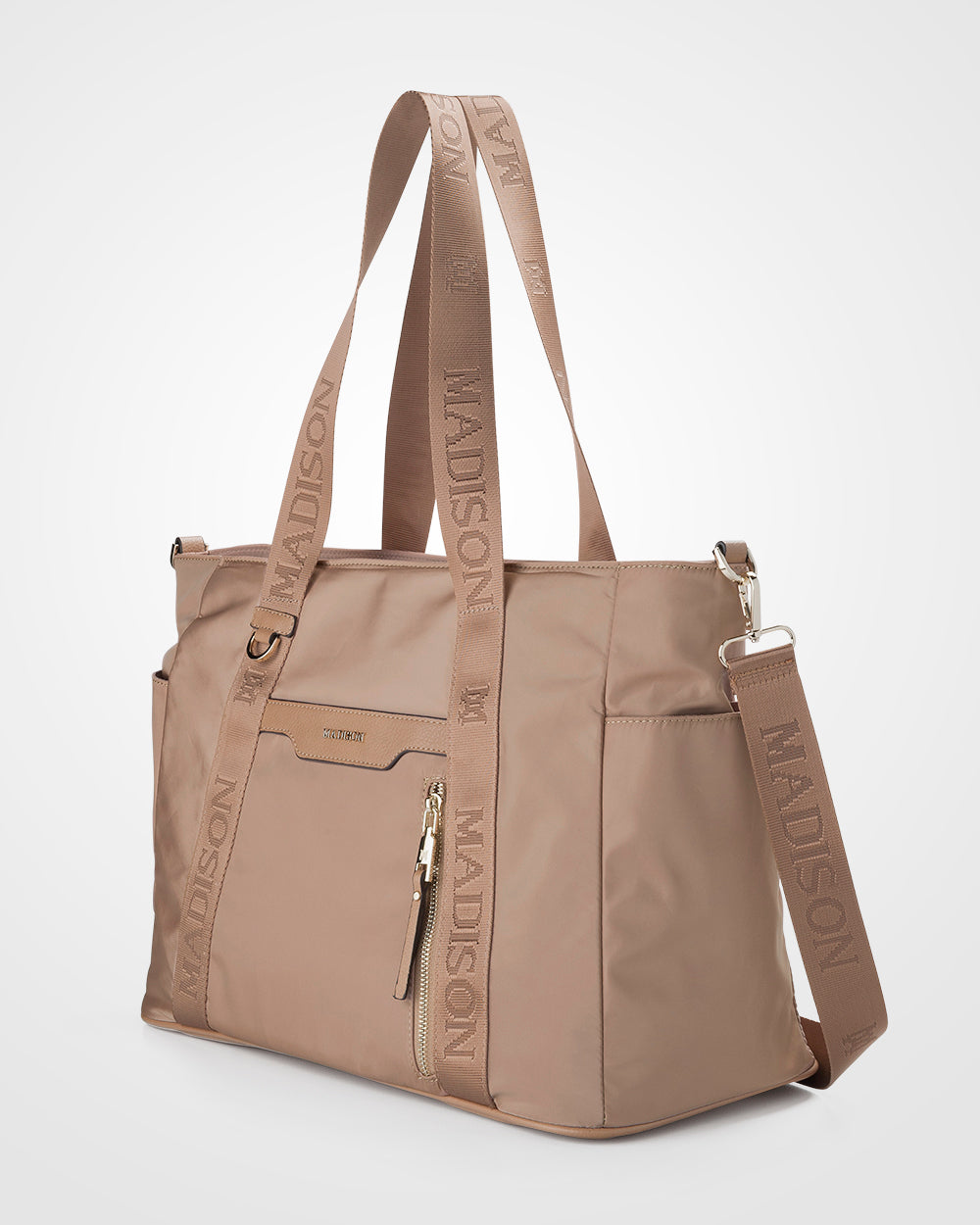 Anita Large Nylon Baby Bag With Change Mat, Stroller Clips &amp; Zip Pouch-Handbags-PEROZ Accessories