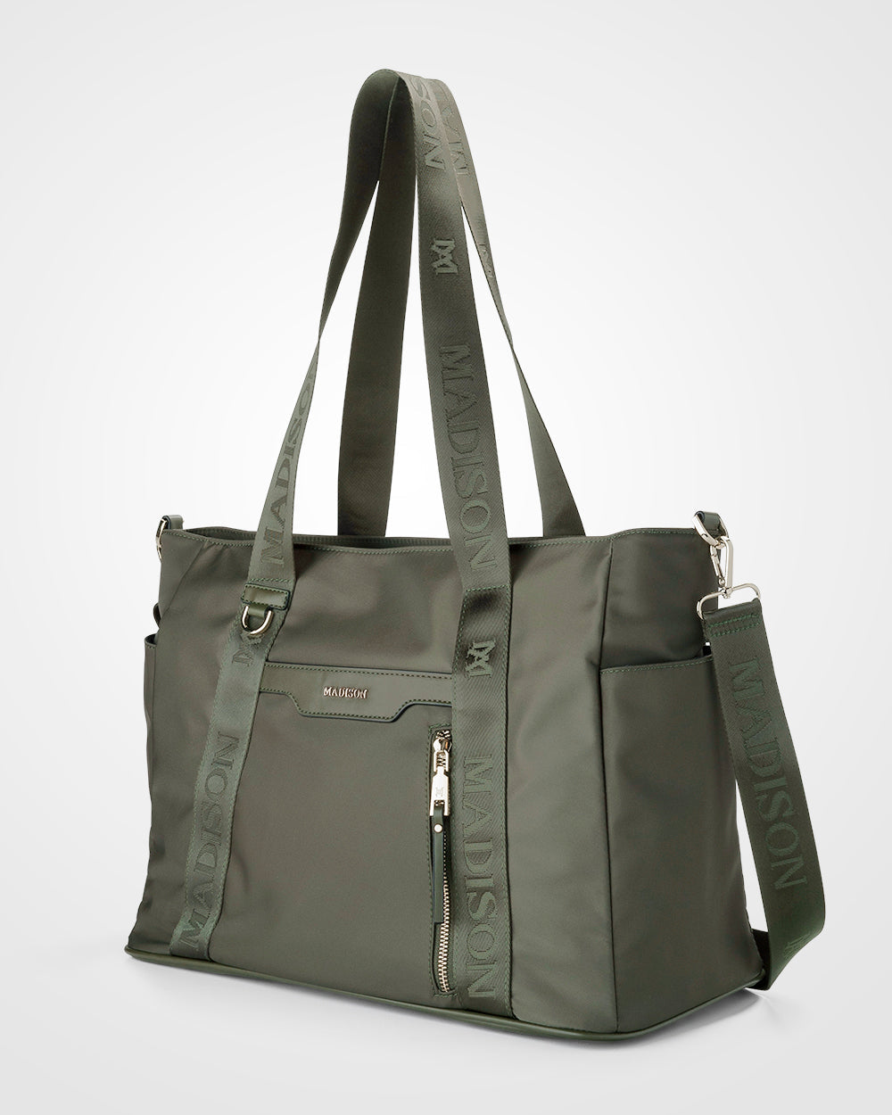 Anita Large Nylon Baby Bag With Change Mat, Stroller Clips & Zip Pouch-Handbags-PEROZ Accessories