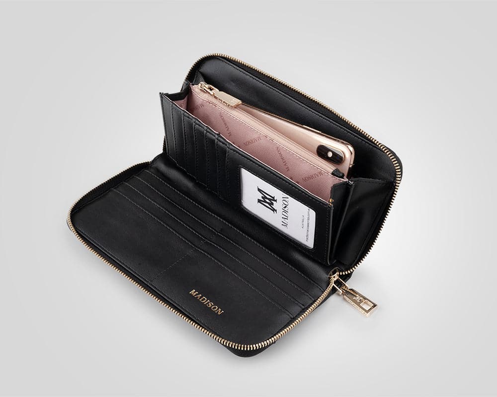 Abigail Zip Around Open Style Clutch Wallet-PEROZ Accessories