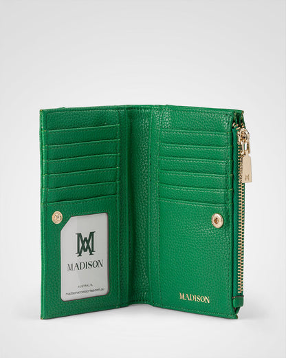 Lexi Medium Bi-Fold Zip Wallet-PEROZ Accessories