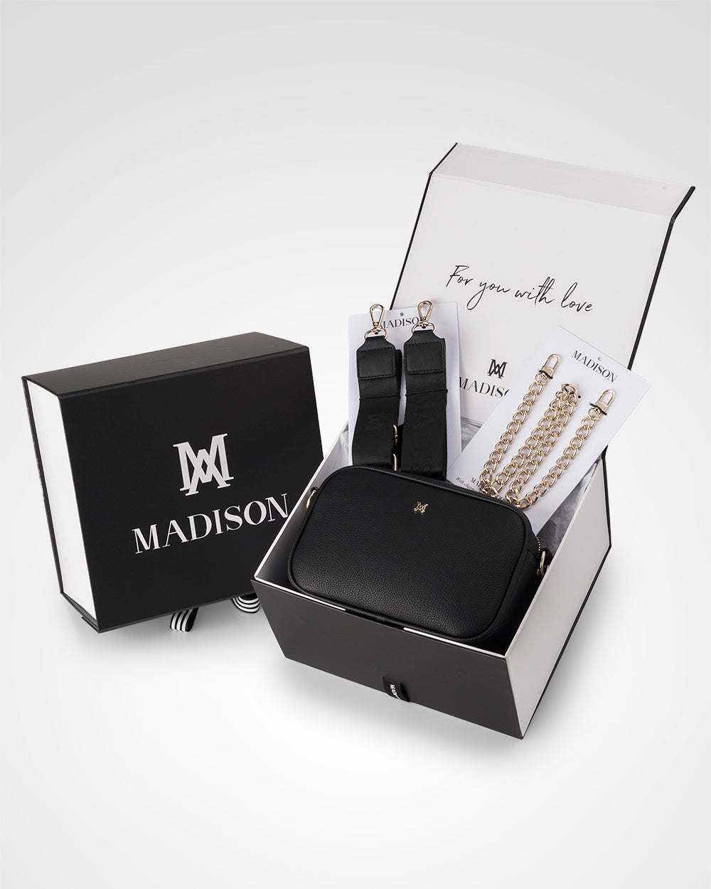 Monica Chain &quot;Wear It 3 Ways&quot; Handbag &amp; Bag Straps Giftbox-PEROZ Accessories