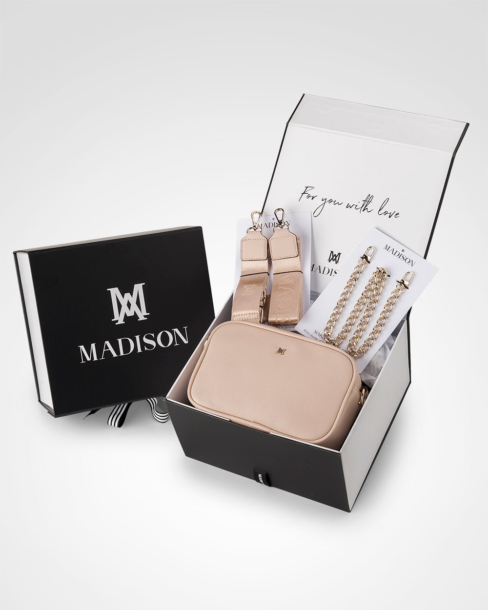 Monica Chain &quot;Wear It 3 Ways&quot; Handbag &amp; Bag Straps Giftbox-PEROZ Accessories