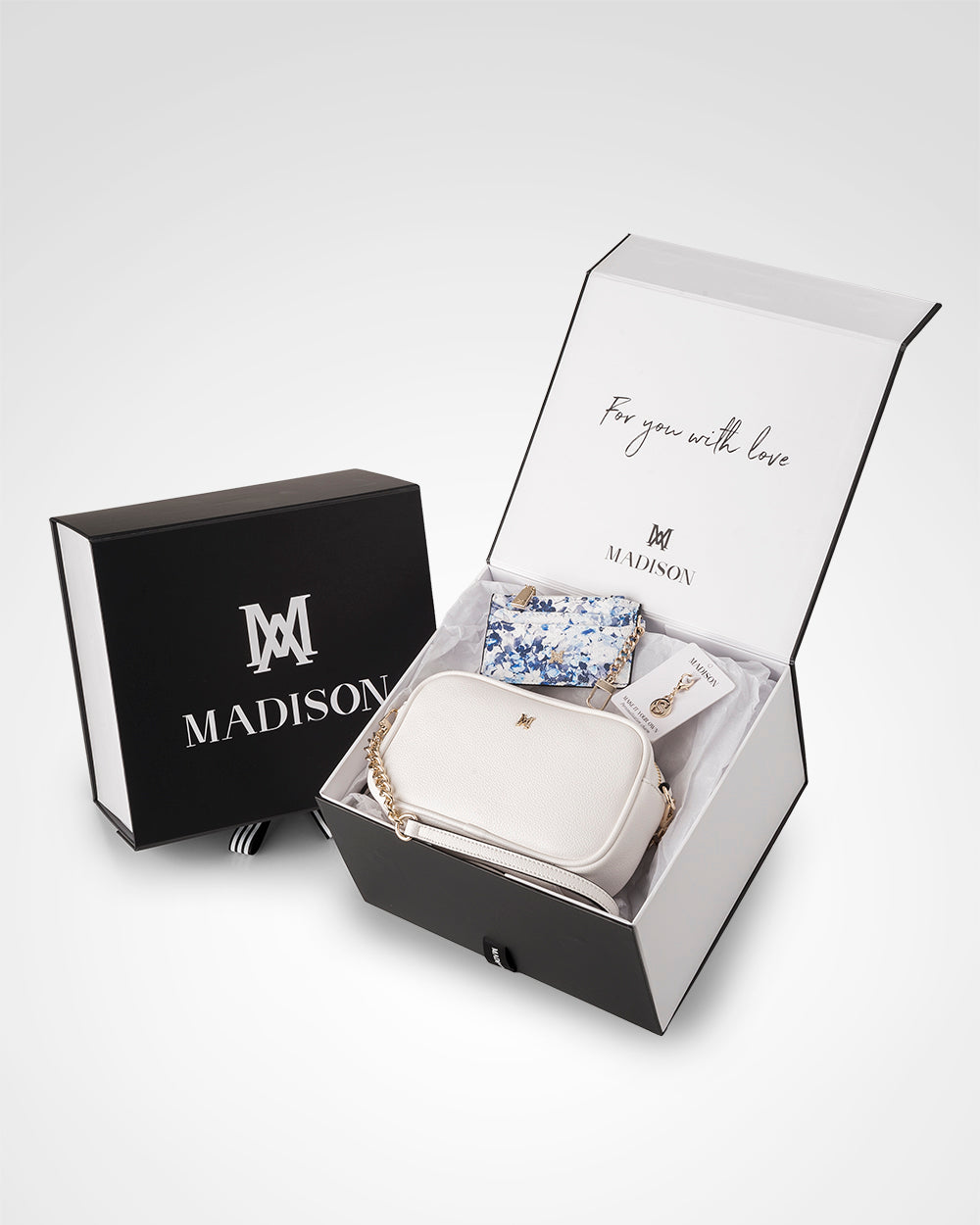 Mini Monica 3 Piece Giftbox - Handbag, Cardholder & Personalisation Charm-PEROZ Accessories