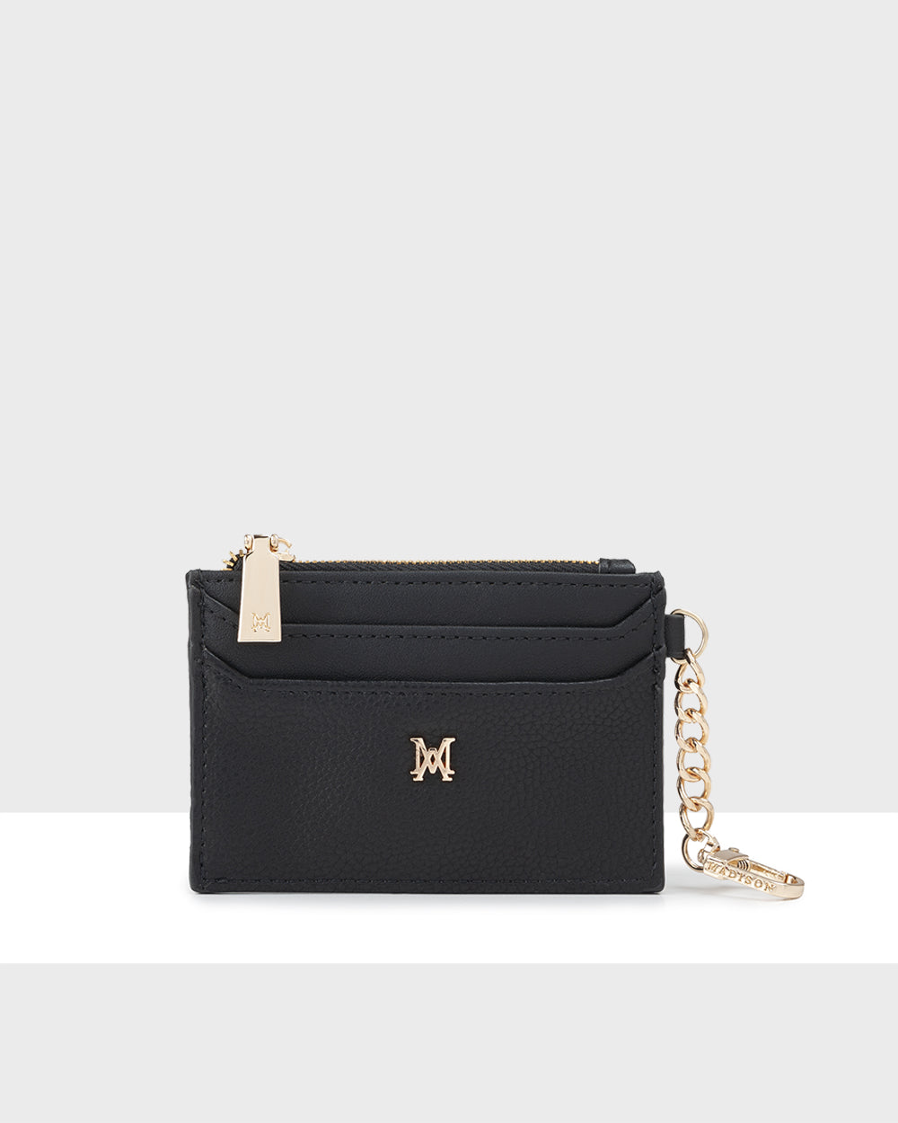 Hannah Zip Card Case With Chain Clip-PEROZ Accessories