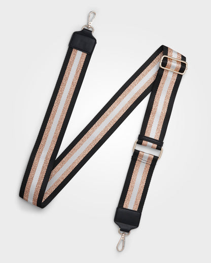 Metallic Stripe Bag Strap-Accessories-PEROZ Accessories