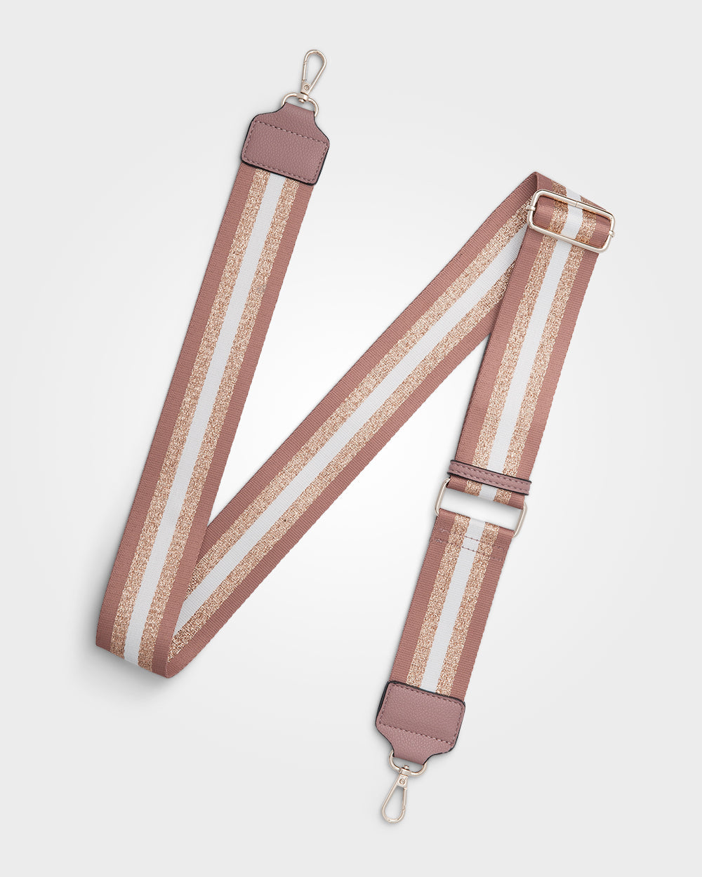 Metallic Stripe Bag Strap-Accessories-PEROZ Accessories