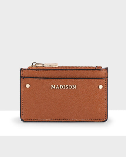 Vanessa Small Zip Purse Card-Holder-Card Holders-PEROZ Accessories