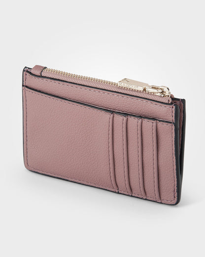 Vanessa Small Zip Purse Card Holder-Wallets-PEROZ Accessories