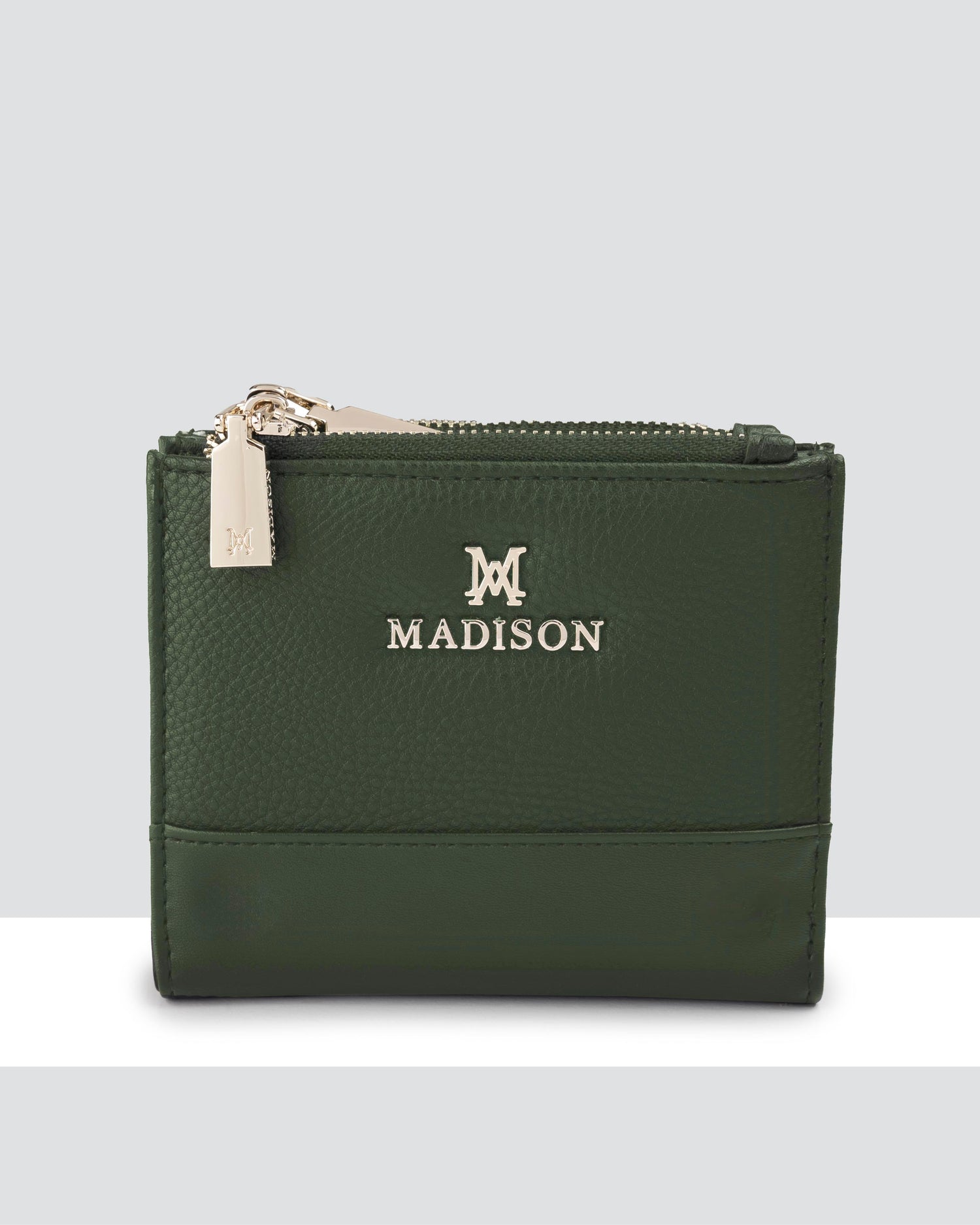 Arabella Small Double Zip Pocket Wallet-Wallets-PEROZ Accessories