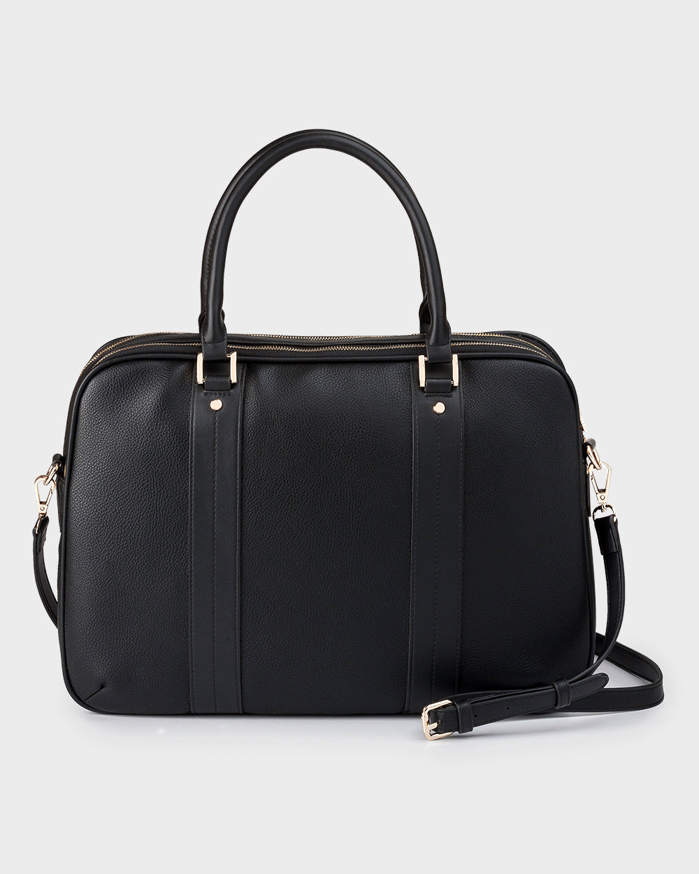 Trudi Double Zip Top Laptop Bag With Crossbody Strap-PEROZ Accessories