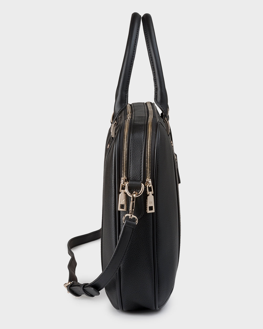 Trudi Double Zip Top Laptop Bag With Crossbody Strap-PEROZ Accessories