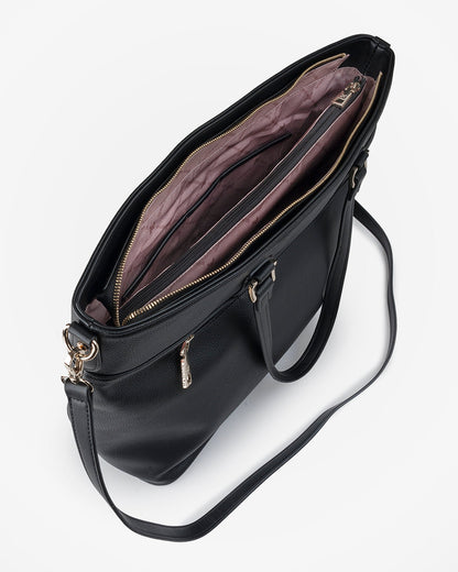 Trish Laptop Tote Work Bag With Crossbody Strap-PEROZ Accessories