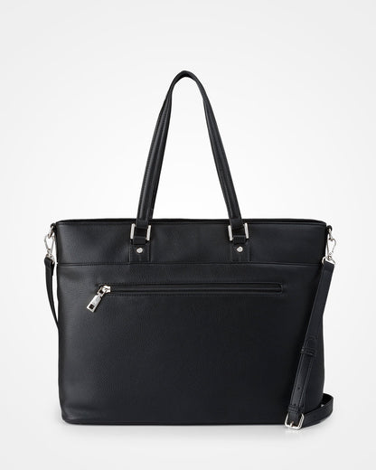 Trish Laptop Tote Work Bag With Crossbody Strap-Handbags-PEROZ Accessories