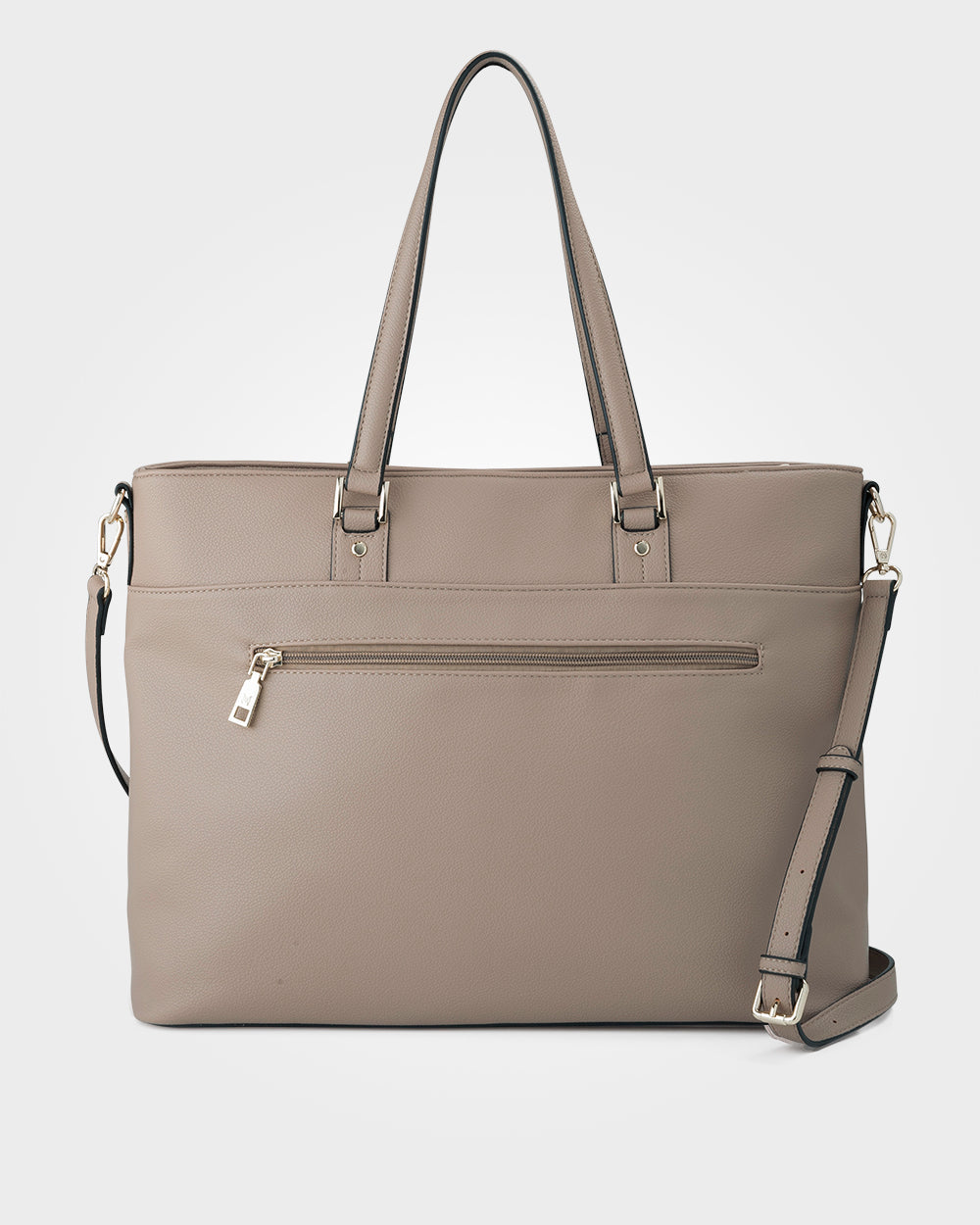 Trish Laptop Tote Work Bag With Crossbody Strap-Handbags-PEROZ Accessories