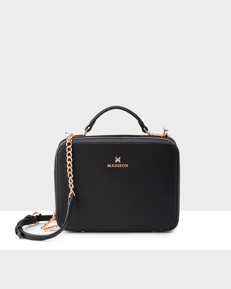 Isla Top Handle Crossbody Box Bag-PEROZ Accessories