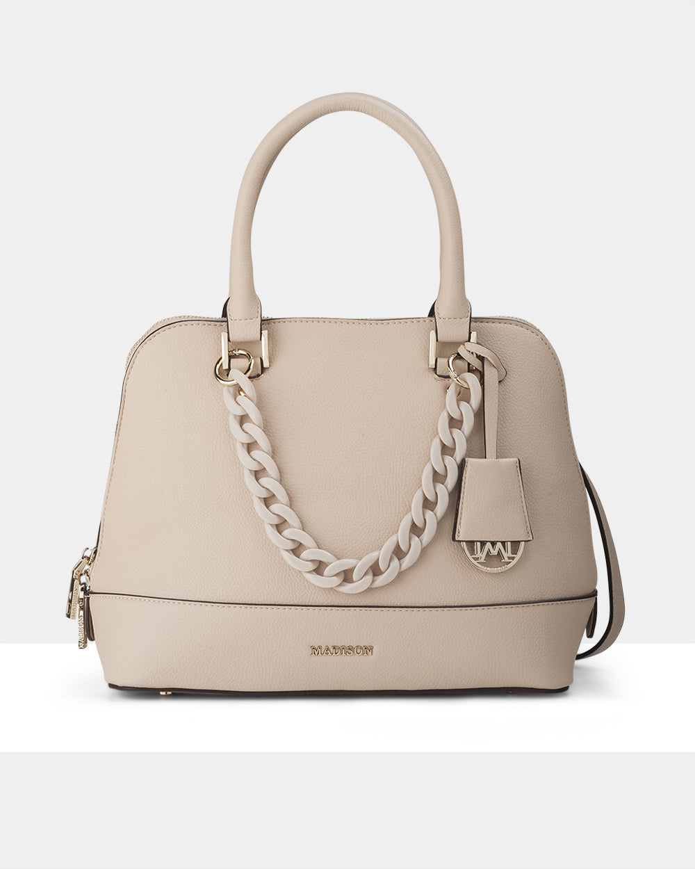 Grace Medium Dome Satchel Bag + Resin Chain-PEROZ Accessories