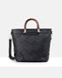 Lucinda Weave Bucket Crossbody Bag With Tortoise-Shell-Resin Handle-PEROZ Accessories