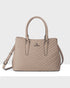 Eve V-Stitch Zip Top Satchel Bag-PEROZ Accessories
