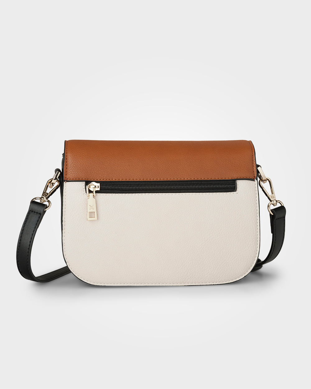 Mel 3 Compartment Fold Over Crossbody Bag-Handbags-PEROZ Accessories
