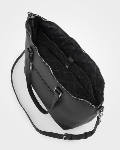 Inga Large Zip Top Tote Bag With Laptop Pocket-Handbags-PEROZ Accessories