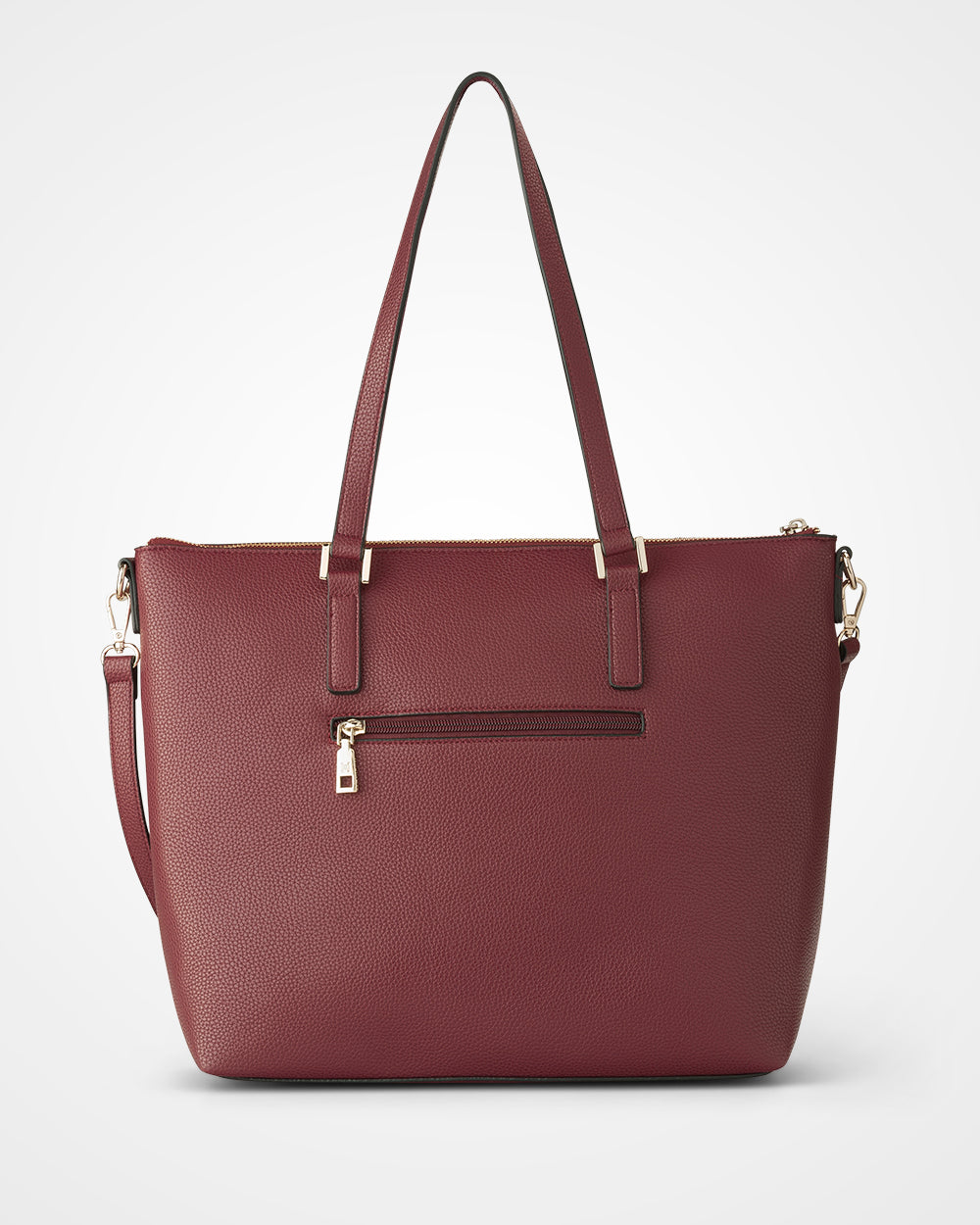 Inga Large Zip Top Tote Bag With Laptop Pocket-Handbags-PEROZ Accessories