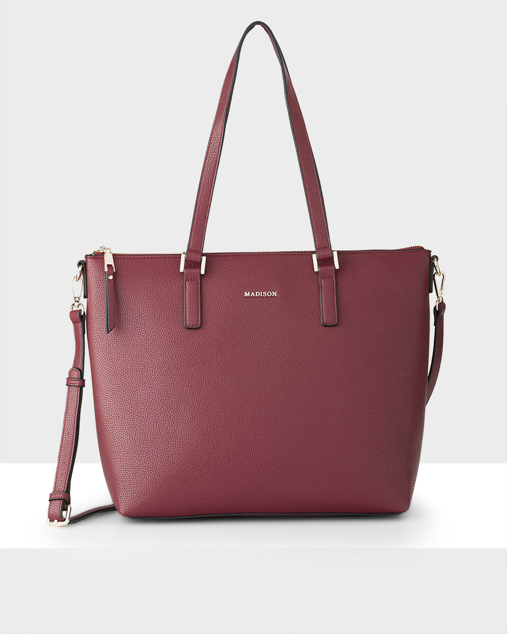 Inga Large Zip Top Tote Bag With Laptop Pocket-Handbags-PEROZ Accessories