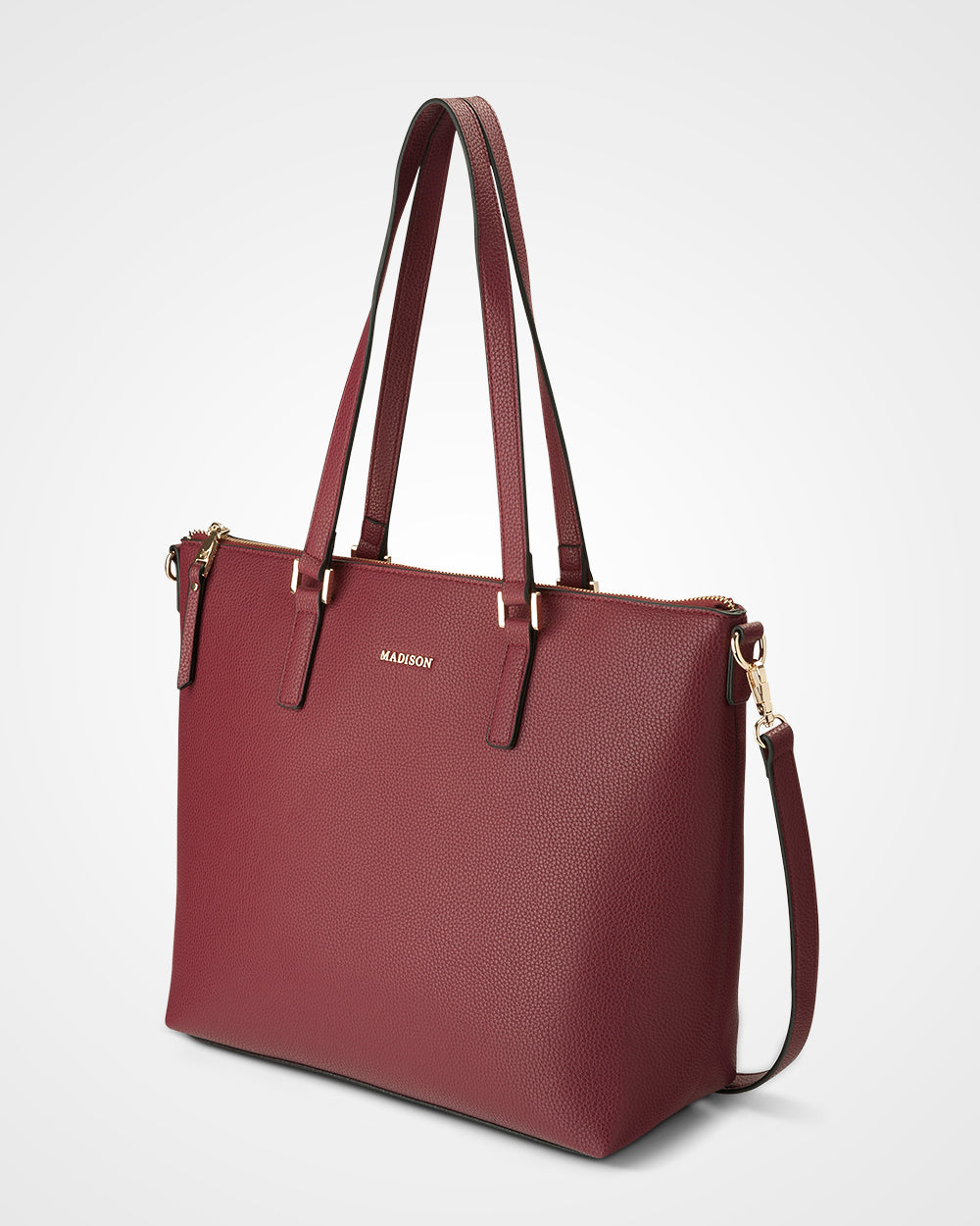 Inga Large Zip Top Tote Bag With Laptop Pocket-Handbags-PEROZ Accessories