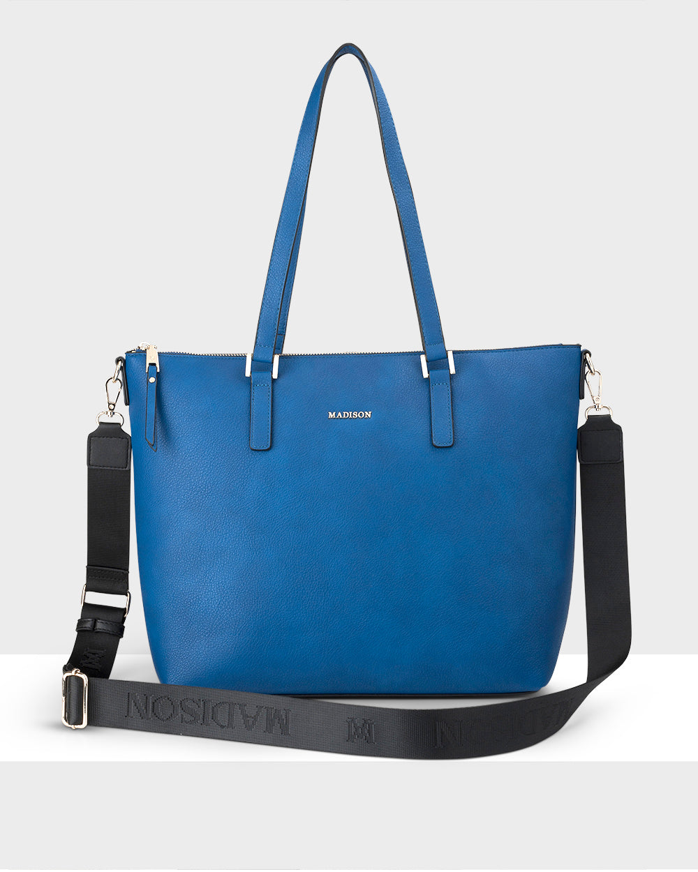 Inga Large Zip Top Tote Bag + Monogram Bag Strap-PEROZ Accessories
