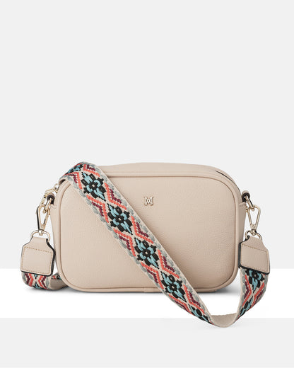 Monica Camera Crossbody Bag + Aztec Bag Strap-Handbags-PEROZ Accessories