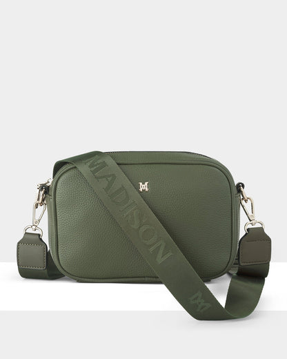 Monica Camera Crossbody Bag + Monogram Bag Strap-Handbags-PEROZ Accessories