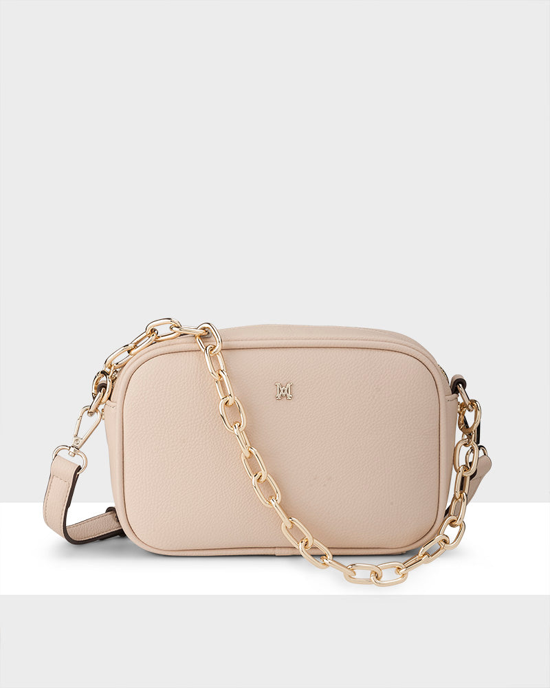 Monica Camera Crossbody Bag + O Link Chain Strap-Handbags-PEROZ Accessories