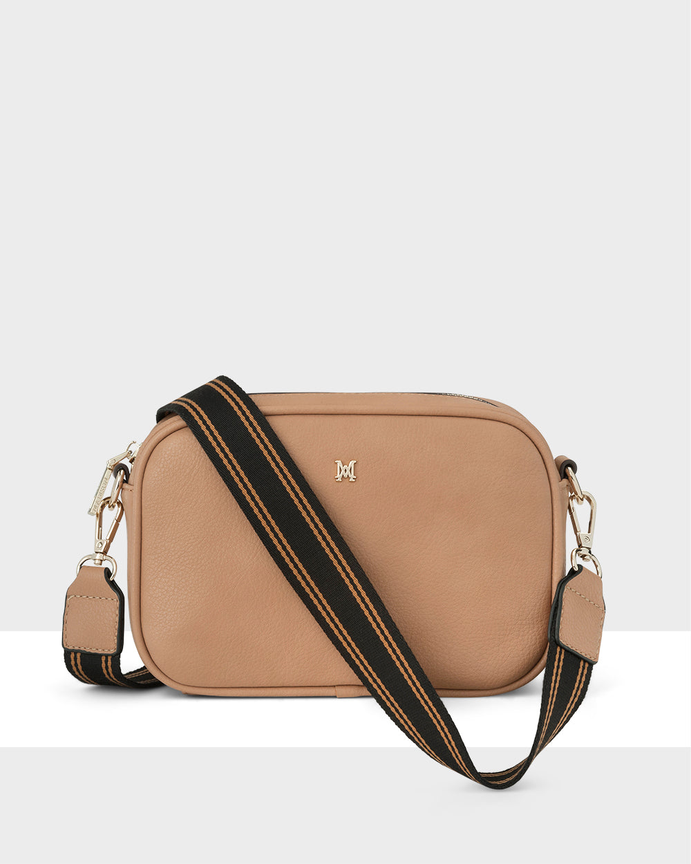 Monica Camera Crossbody Bag + Stripe Bag Strap-Handbags-PEROZ Accessories