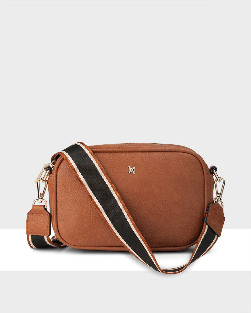 Monica Camera Crossbody Bag + Stripe Bag Strap-PEROZ Accessories