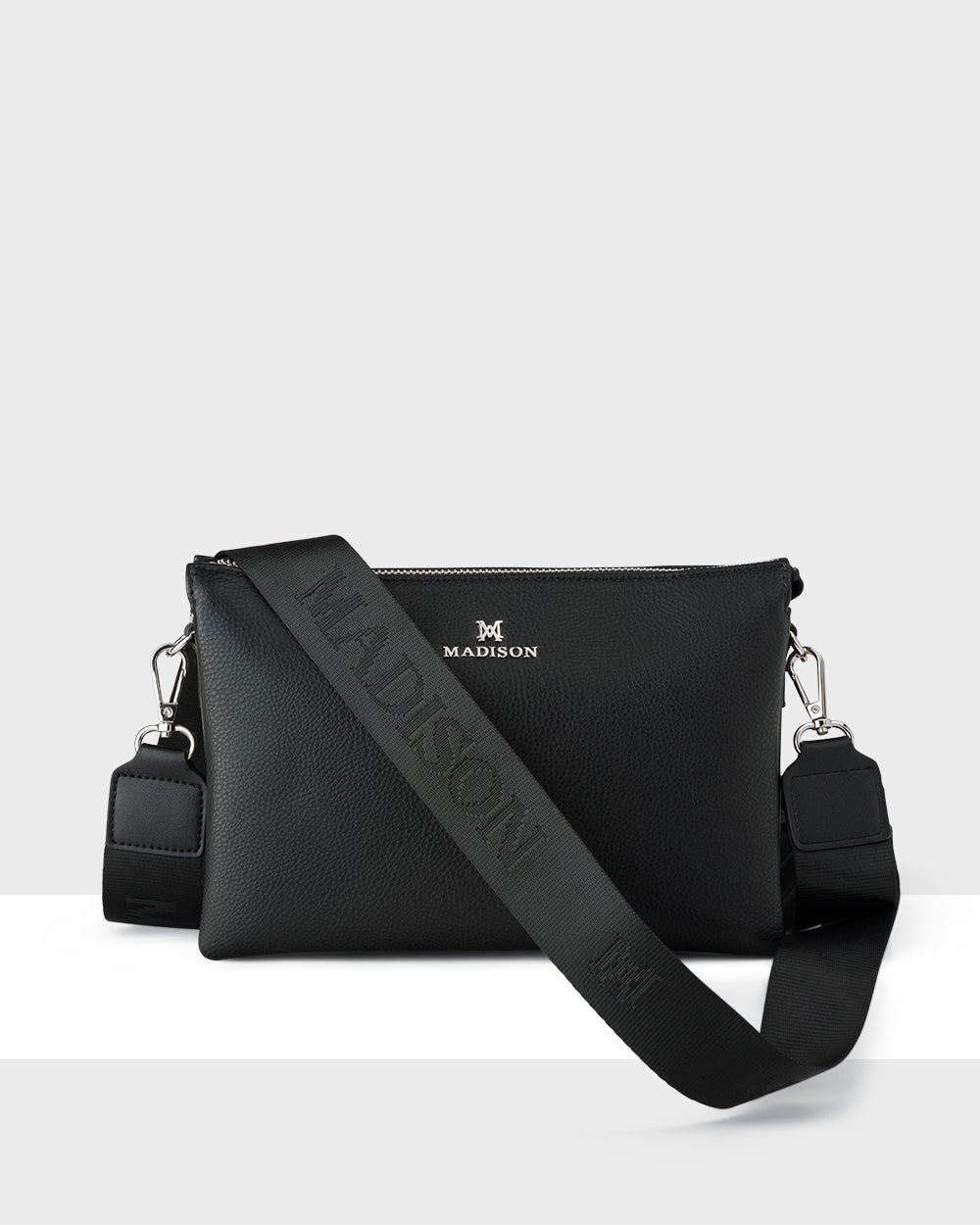 Avery 3 Compartment Crossbody Bag + Monogram Bag Strap-Handbags-PEROZ Accessories