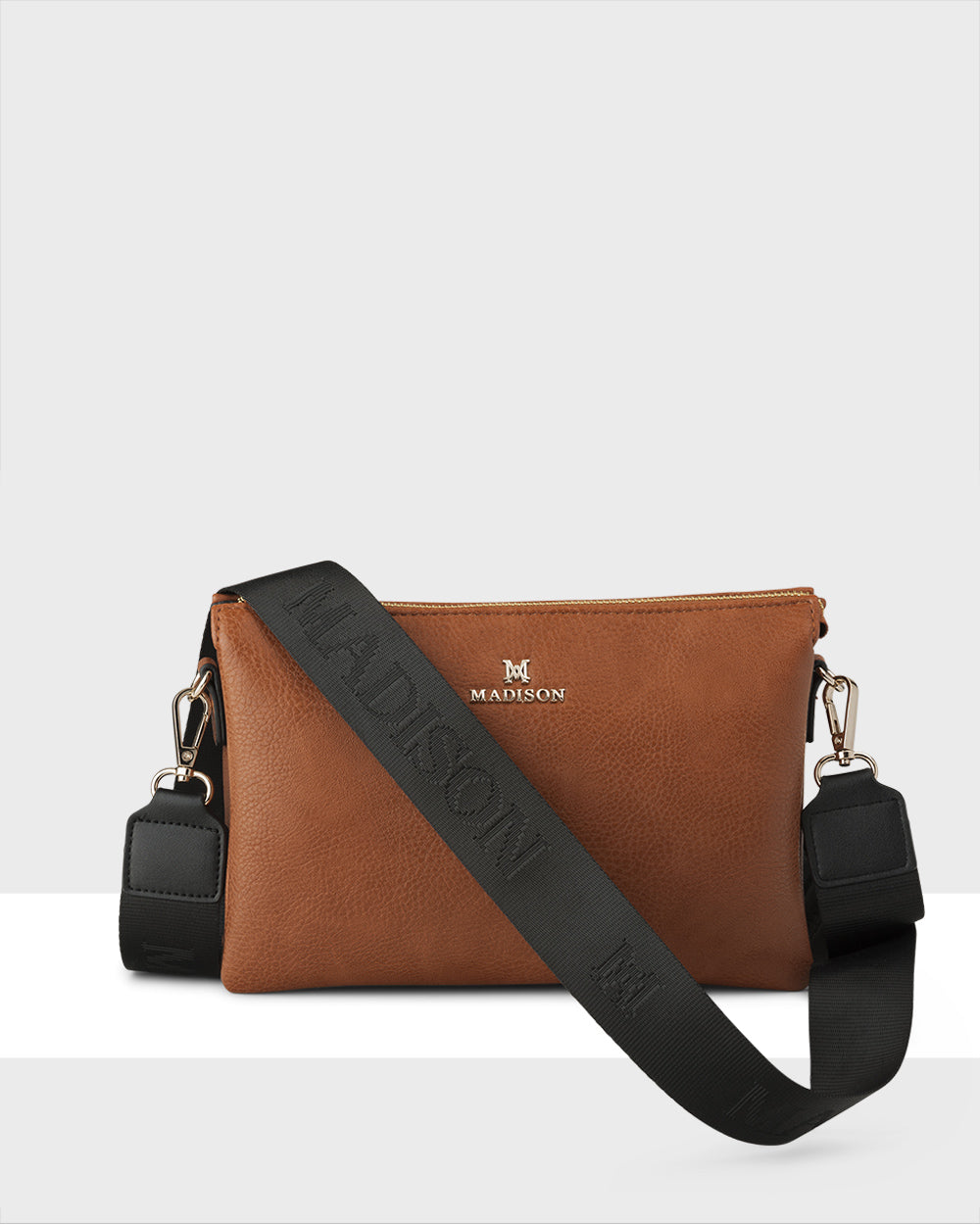 Avery 3 Compartment Crossbody Bag + Monogram Bag Strap-PEROZ Accessories