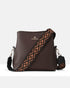 Joanie 3 Compartment Crossbody Bucket Bag + Aztec Bag Strap-PEROZ Accessories